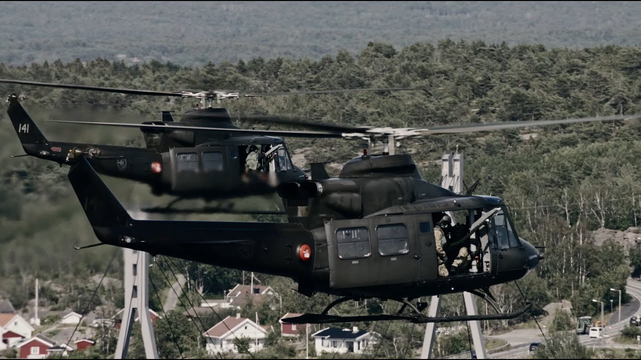 Skytter helikopter Bell 412
