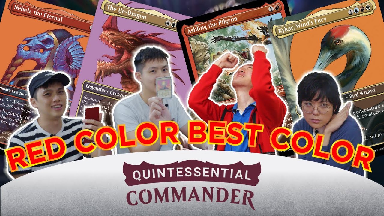 COMMANDER MASTERS REPRINT BATTLE  |  Neheb vs Kykar vs Ur-Dragon vs Ashling MTG EDH commander game