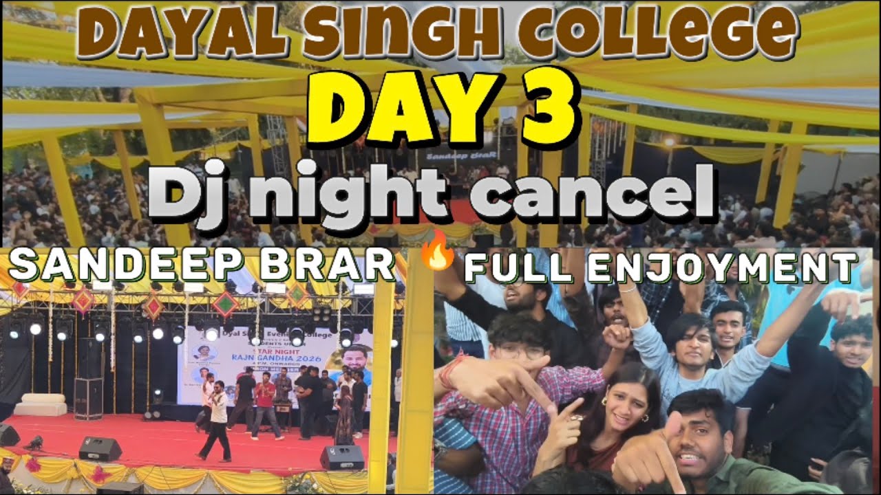 DJ night cancel ho gyi 😭
