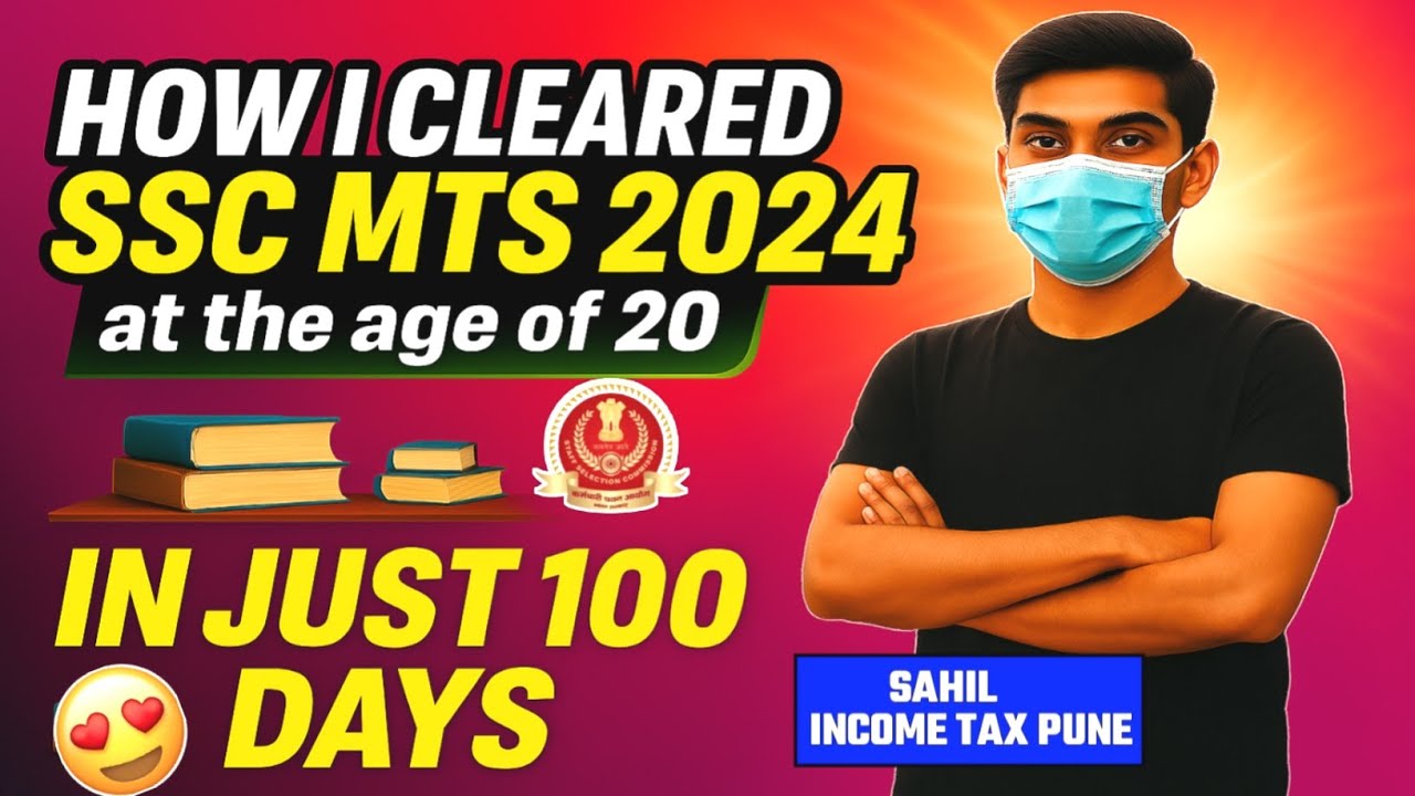 How did I clear SSC MTS 2024 at the age of 20 😇 #ssc