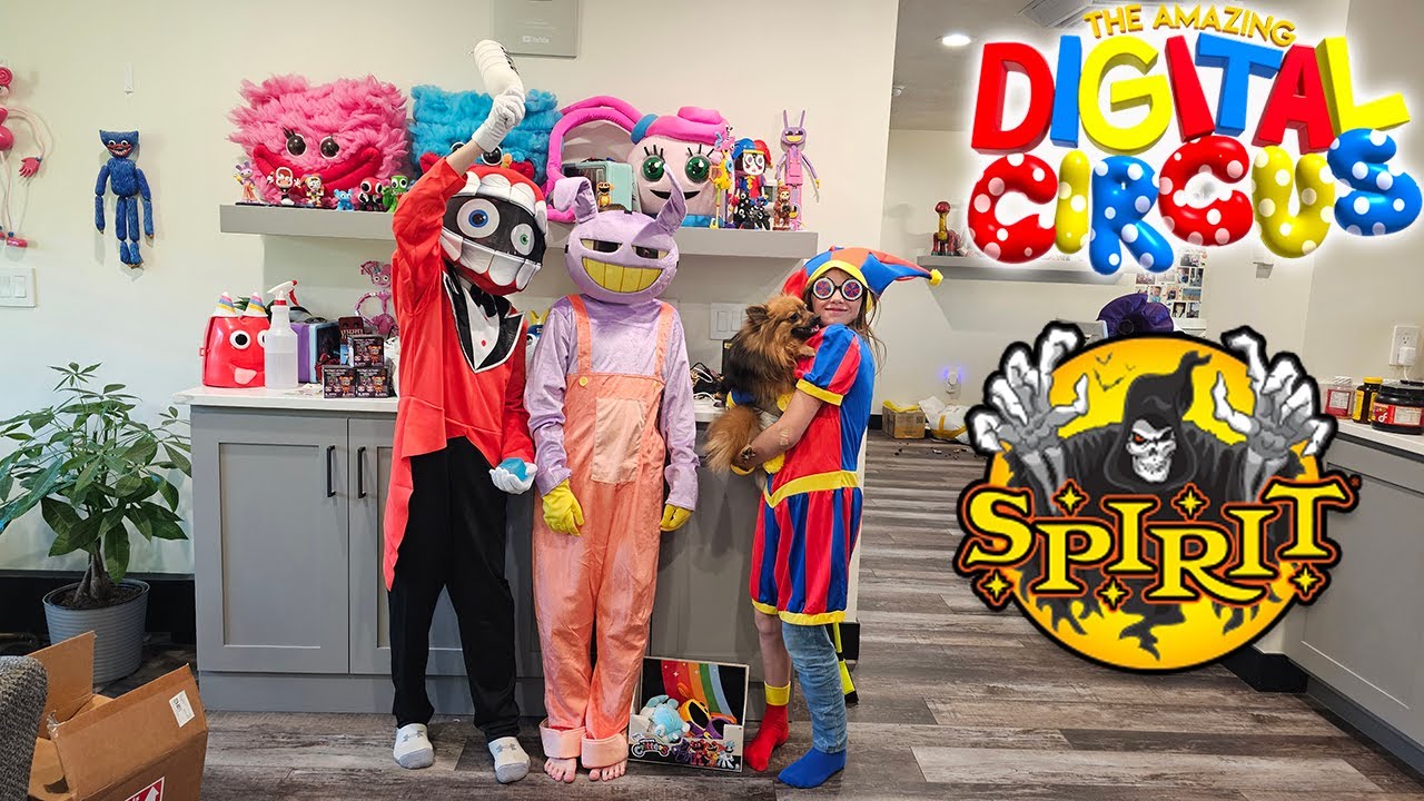 New The Amazing Digital Circus Costumes from Spirit Halloween!