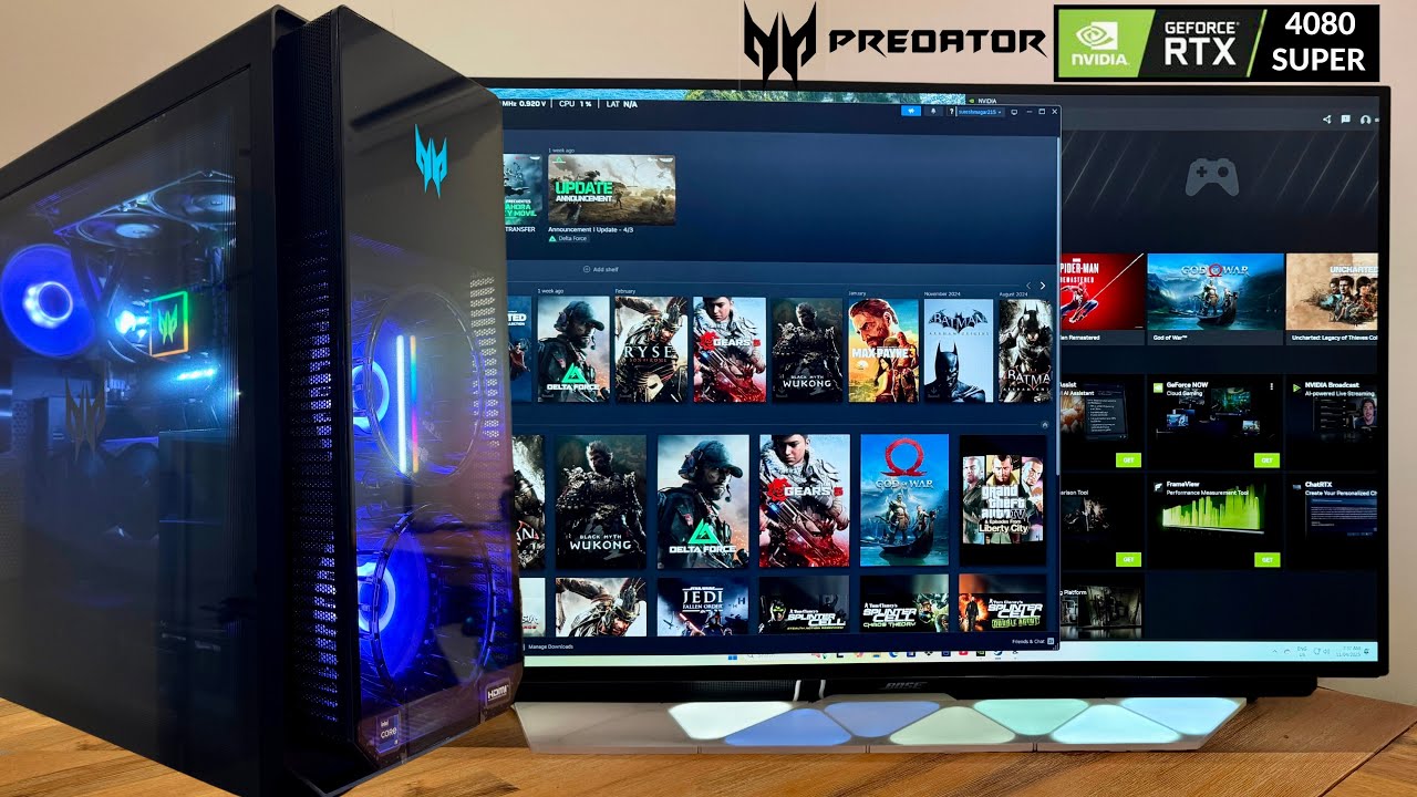 Acer Predator Orion 7000 RTX 4080 SUPER Gaming PC Unboxing + Gameplay!
