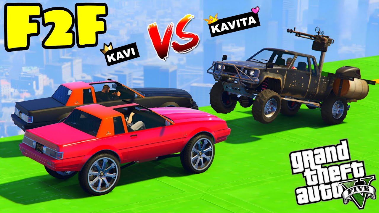 KAVI vs KAVITA IN GTA 5 FACE 2 FACE RACE CHALLENGE