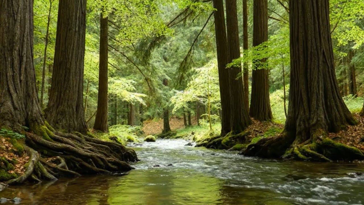 Gentle Tropical River Flow for Focus & Mental Clarity | Calm Forest Ambience