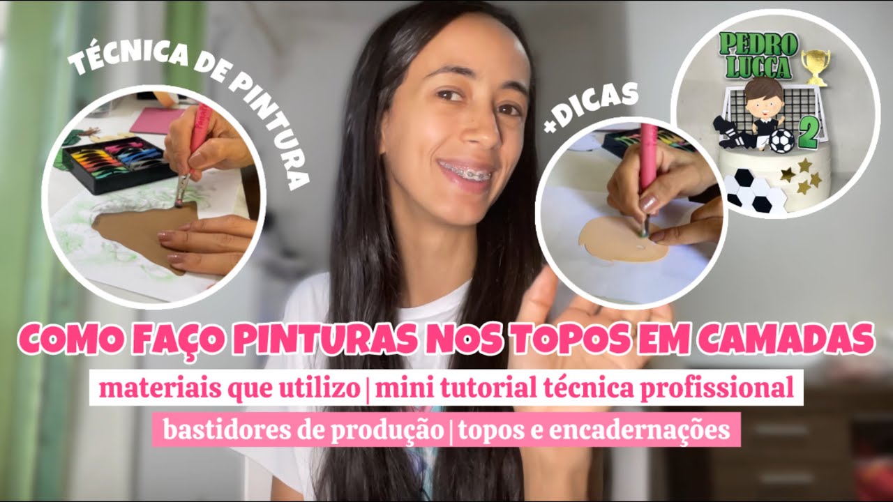 APRENDA A FAZER TOPOS COM PINTURA PROFISSIONAL | quais materiais eu utilizo |  rotina encomendas