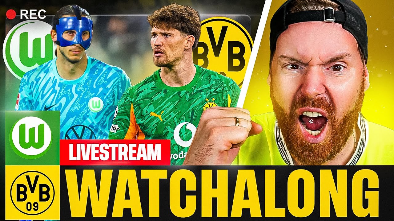 WATCHALONG | VfL Wolfsburg – Borussia Dortmund ⚽ BVB auswärts unter Druck im Titelrennen?