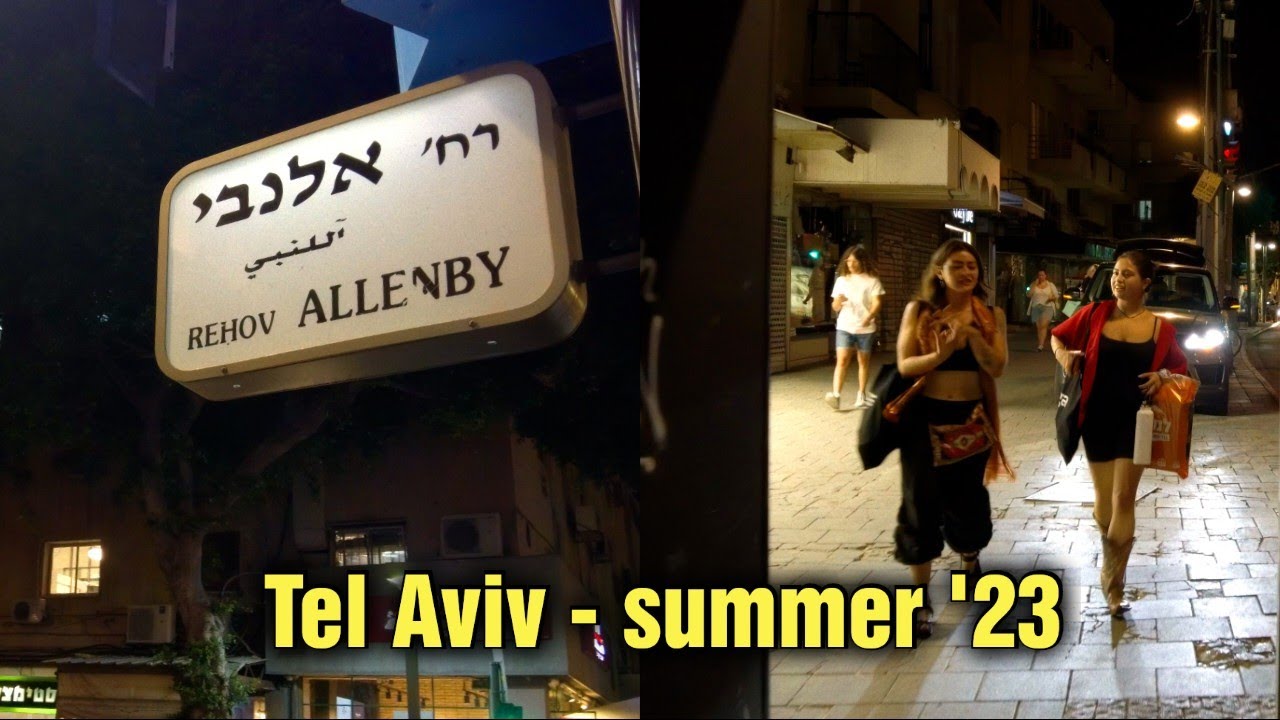 Tel Aviv: One last walk on ALLENBY st. before it closes for many years! | 4K Virtual Walking