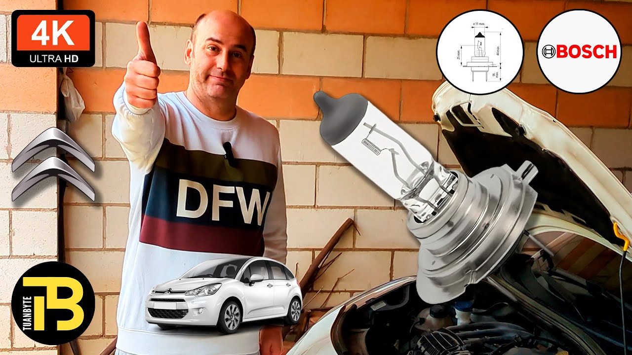 ¡Luces nuevas en tu Citroën C3! Cambia las bombillas H7 Bosch fácil y rápido