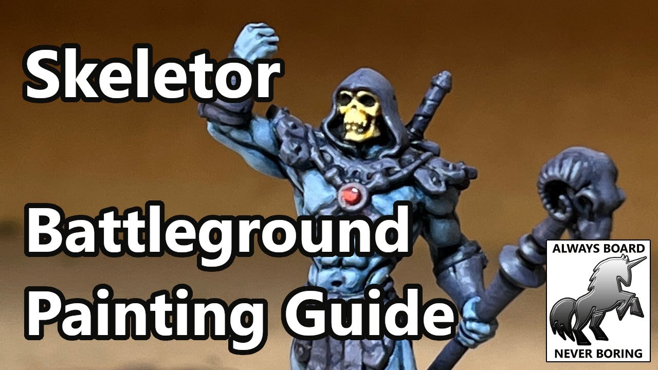 How to Paint Skeletor from Masters of the Universe Battleground | An Easy Painting Guide for MotU