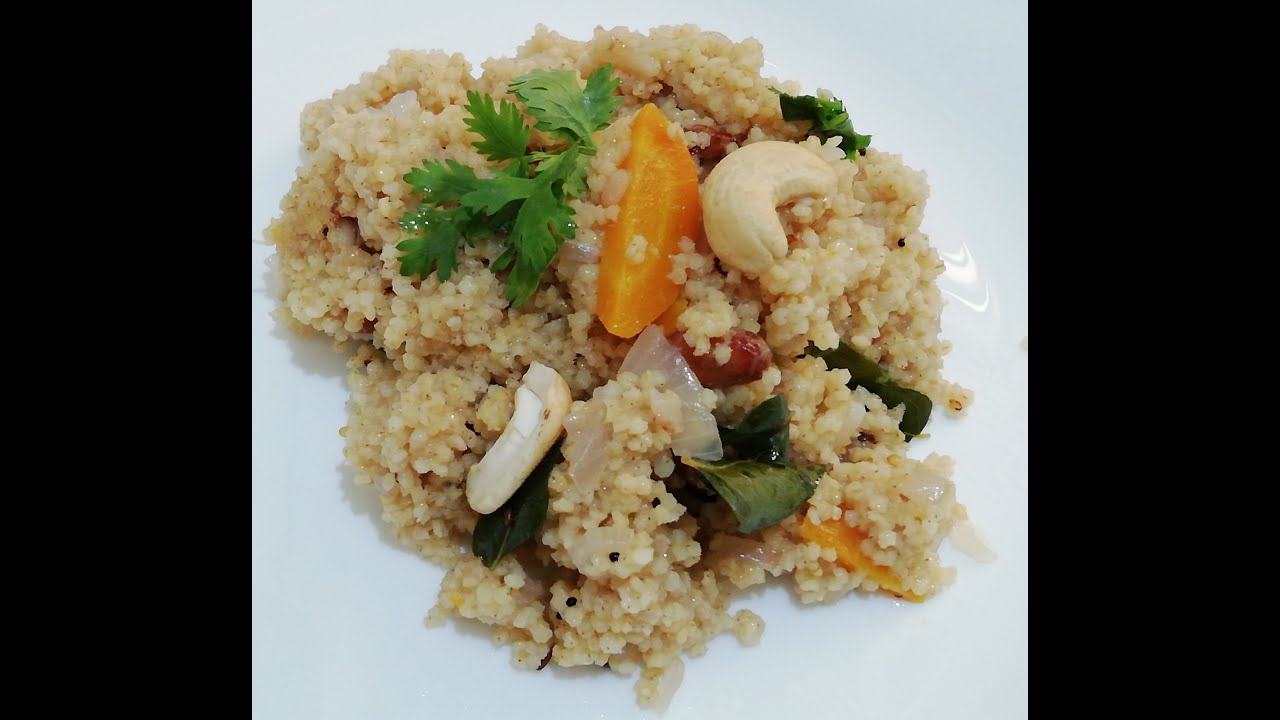 Dr. Khadar Vali diet /// Millets ka Healthy Breakfast//Upma with Millets Reipe