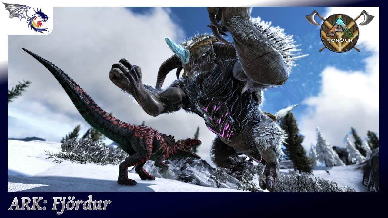 Jotunheim Ice Titan Battle Using Our Giganotosaurus Army | ARK: Fjordur (Mod Map) #64
