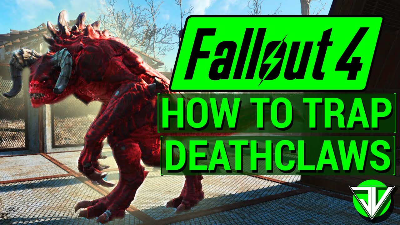 FALLOUT 4: How To Trap DEATHCLAWS in Wasteland Workshop DLC! (Everything About Caging Creatures)