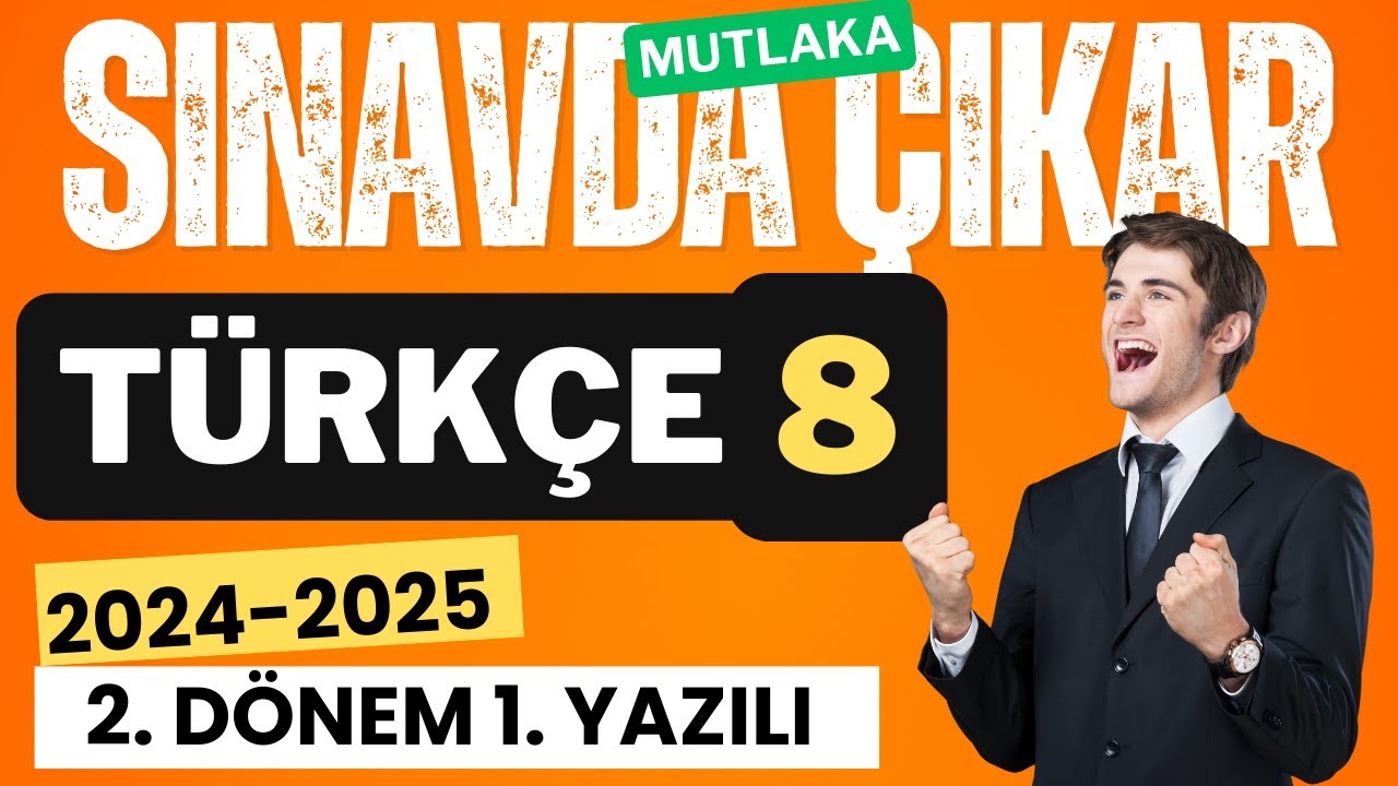 8. Sınıf Türkçe 2. Dönem 1. Yazılı - Senaryo 3 - Açık Uçlu Sorular 2025