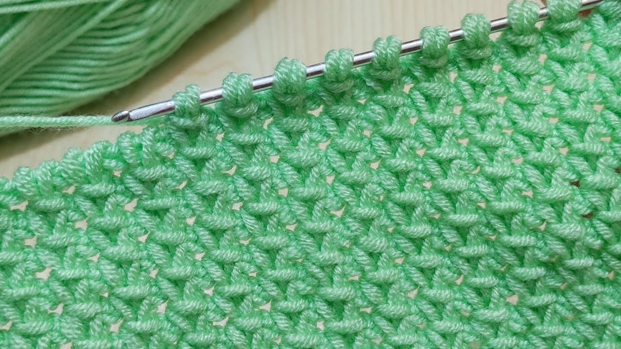 Super Tunusian Crochet Knitting Model.Tunus işi yelek örneği