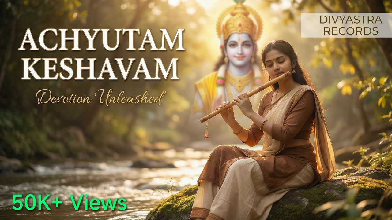 Achyutam Keshavam | Most Beautiful Krishna Bhajan 2025 | Soulful & Divine ✨