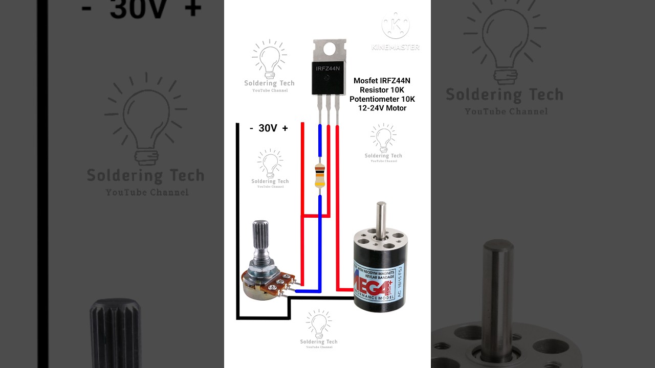 How to make DC Motor speed controller circuit #shorts #diy #viral