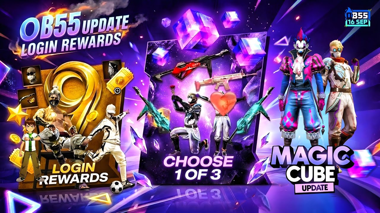Ob55 Update Free Rewards Free Fire 🤯🥳| magic cube store update | free fire new event | ff new event