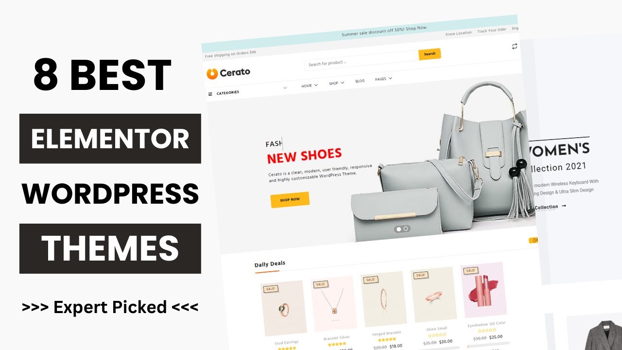 8 Best WordPress Themes for Elementor 2025 | Elementor WooCommerce Theme