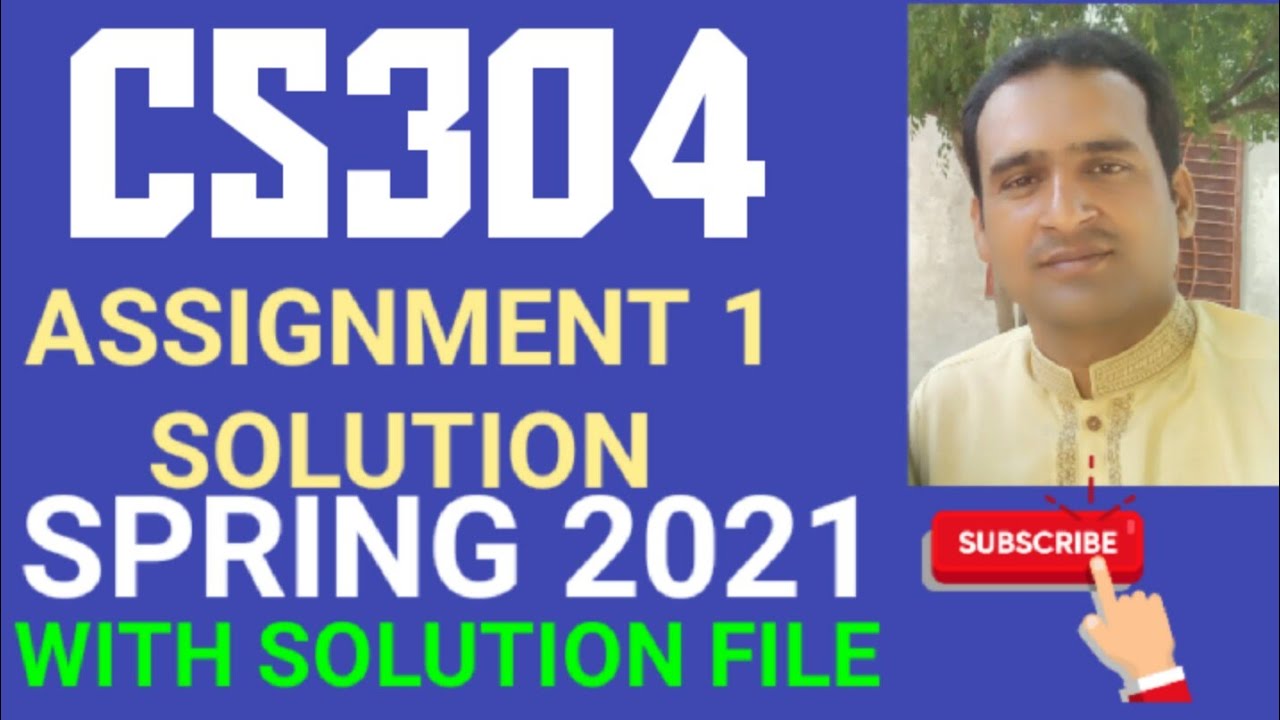cs304 assignment 1 solution spring 2021 ~ cs304 assignment 1 solution 2021