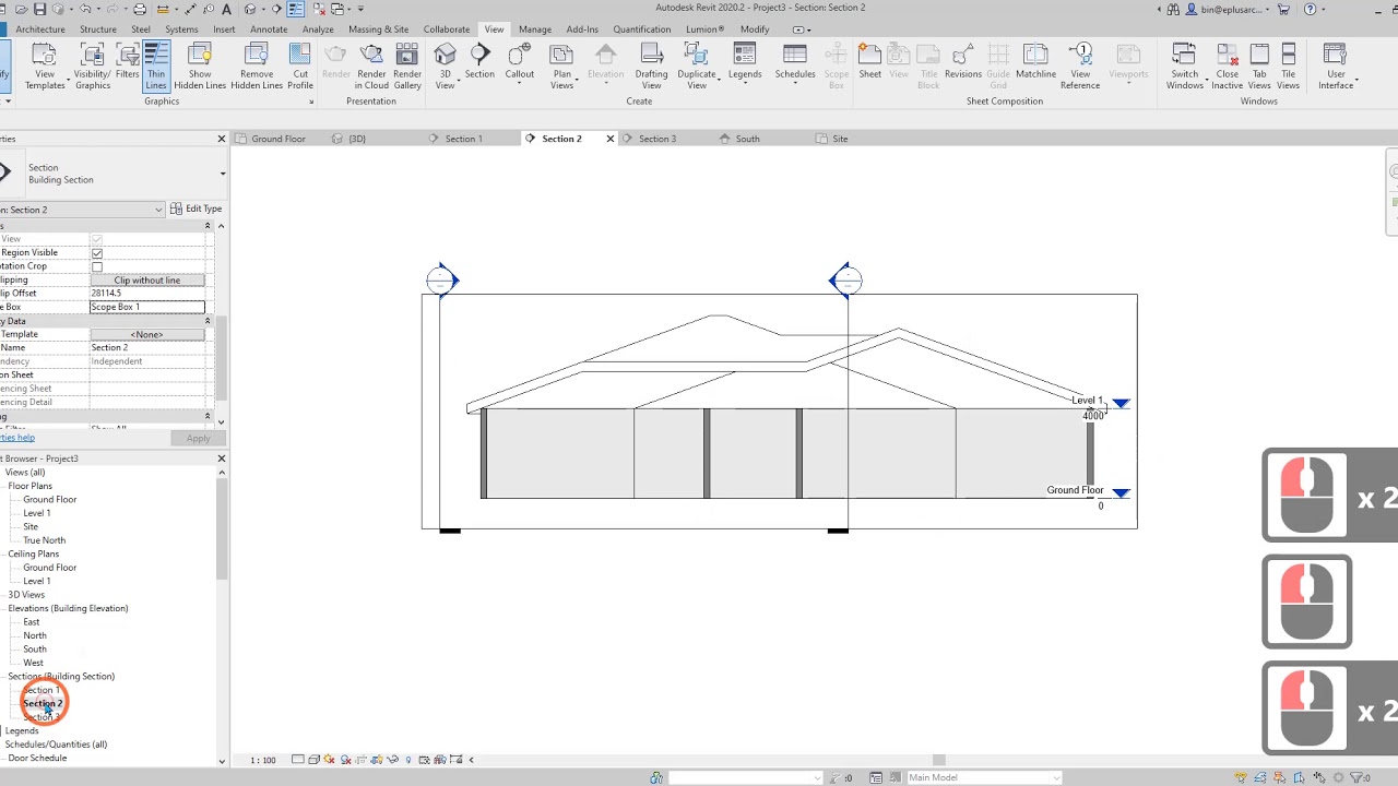 Revit Tips (Day 73) - Tidy your Section and Elevation using Scope Box