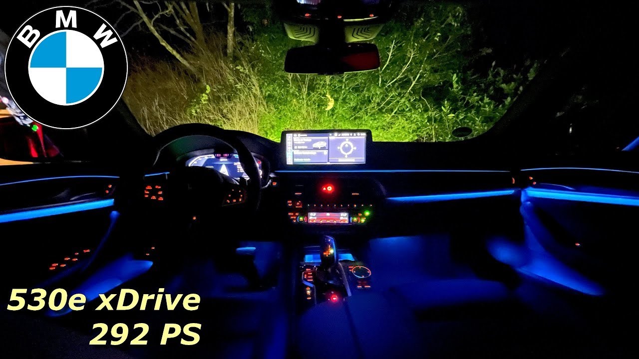 2022 BMW 530e XDRIVE TOURING 292 PS NIGHT POV DRIVE WÜRZBURG TOP SPEED AUTOBAHN (60 FPS) (GPS)