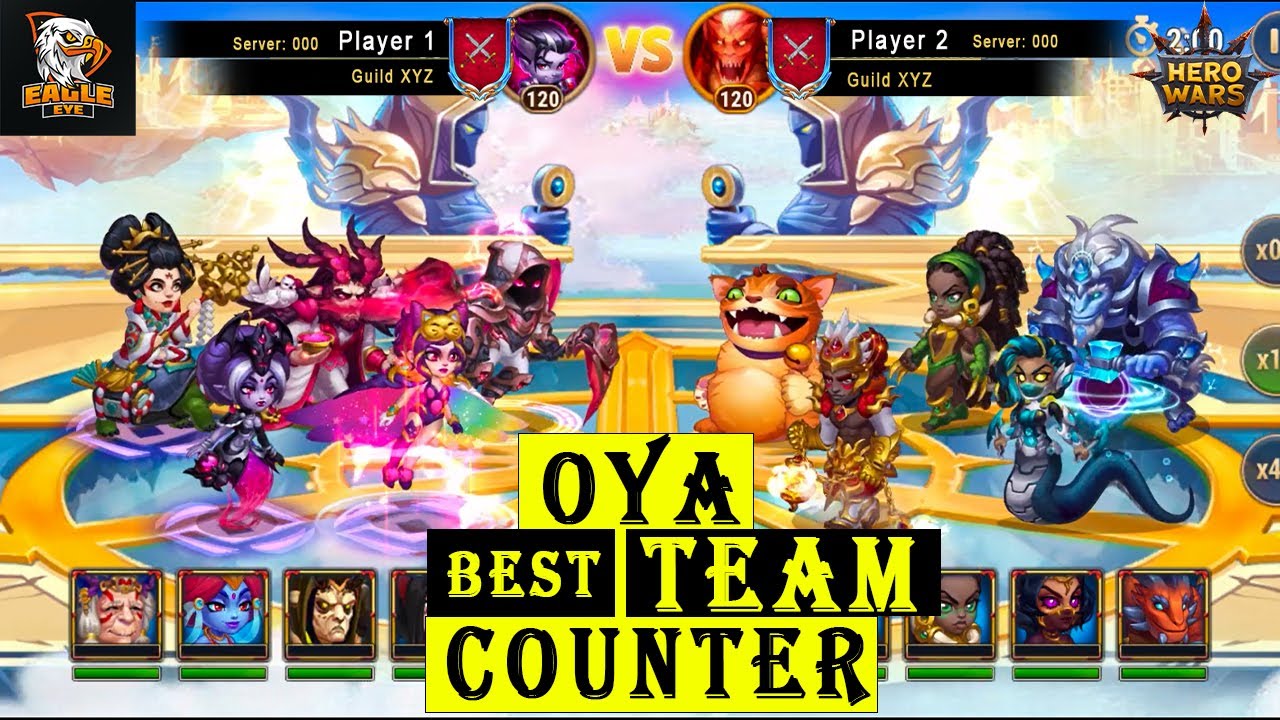 Oya Best Team And Counter Battles | Hero Wars Mobile Alliance