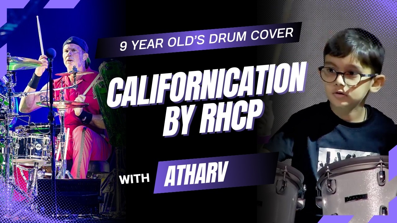 Californication Drum Cover | 9-Year-Old Drummer | RHCP