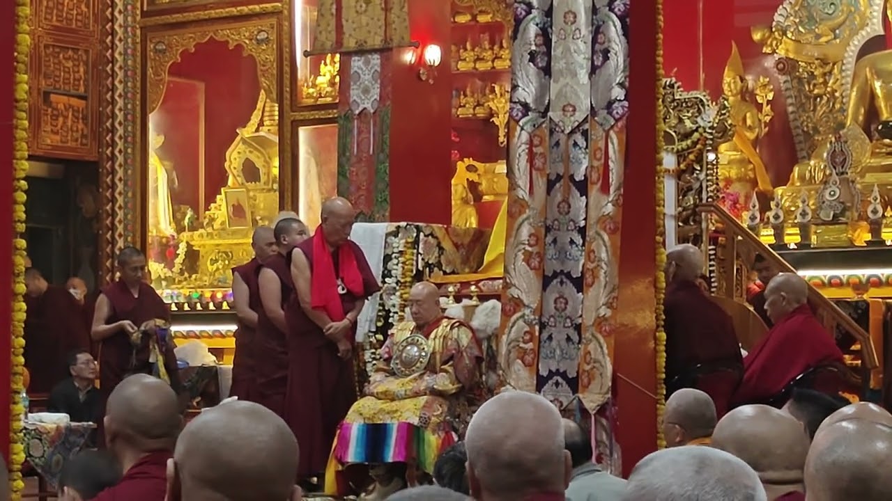 Received Blessings From Nechung(ORACLE)#tibetanvlogger#mundgod#blessed#happy#lucky#like#subscribe