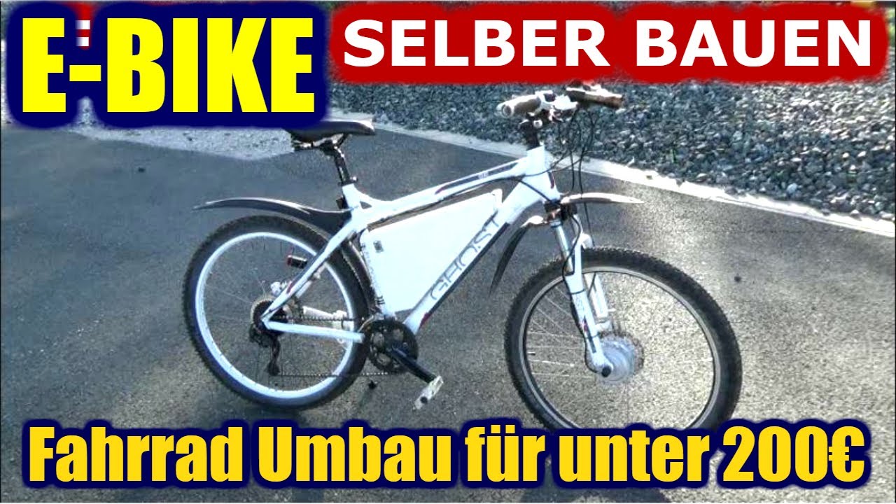 E-Bike selber bauen Fahrrad selber zu E Bike aufrüsten legal Kit Low Budget Lastenrad DIY