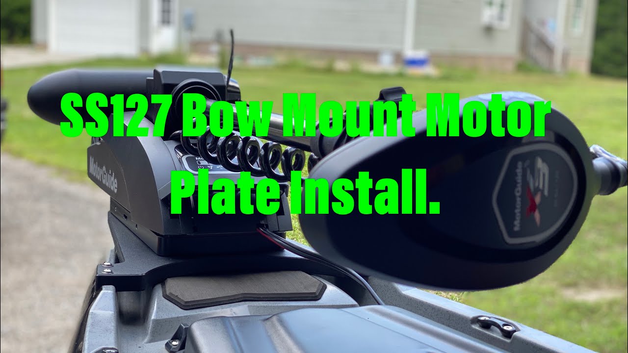 Bonafide SS127 Bow Mount Trolling Motor Plate Install.