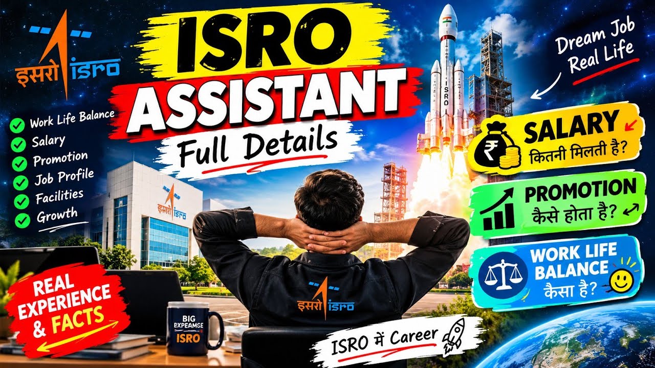 ISRO Assistant Work profile , Salary , promotion and work life balance ❤️🚀📢 #isro 