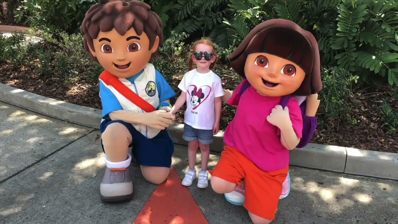 Meeting Dora the Explorer & Diego at Universal Studios Orlando Florida