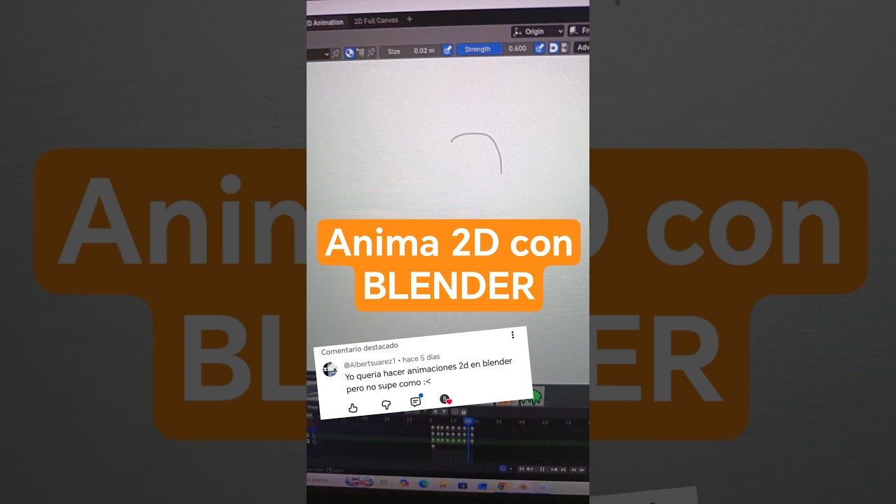 como animar 2D con Blender! f&aacute;cil y r&aacute;pido