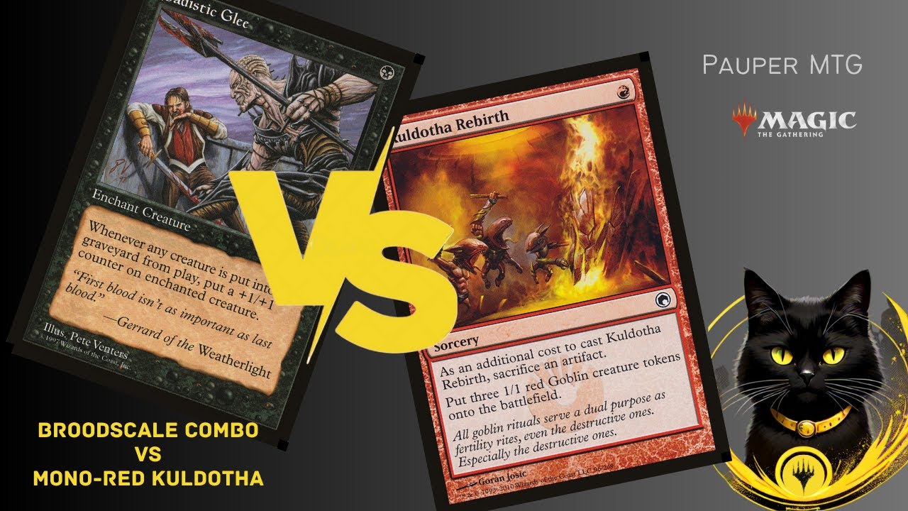 Broodscale Combo Vs Mono Red Kuldotha [Pauper Gameplay]