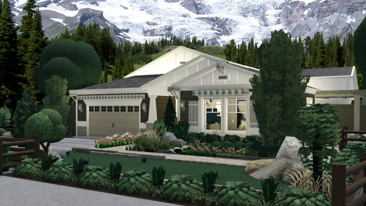 Bloxburg: Small Suburban House SpeedBuild Part 1 | 955k