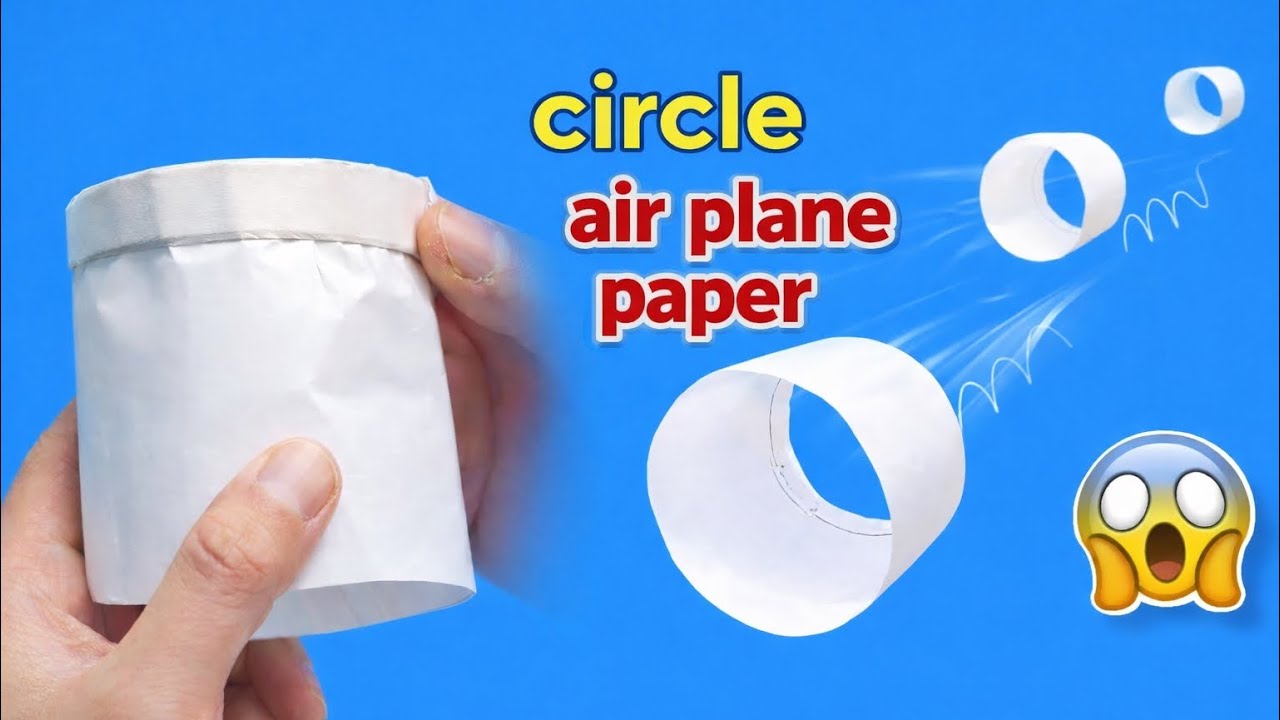 circle air plane paper tutorial