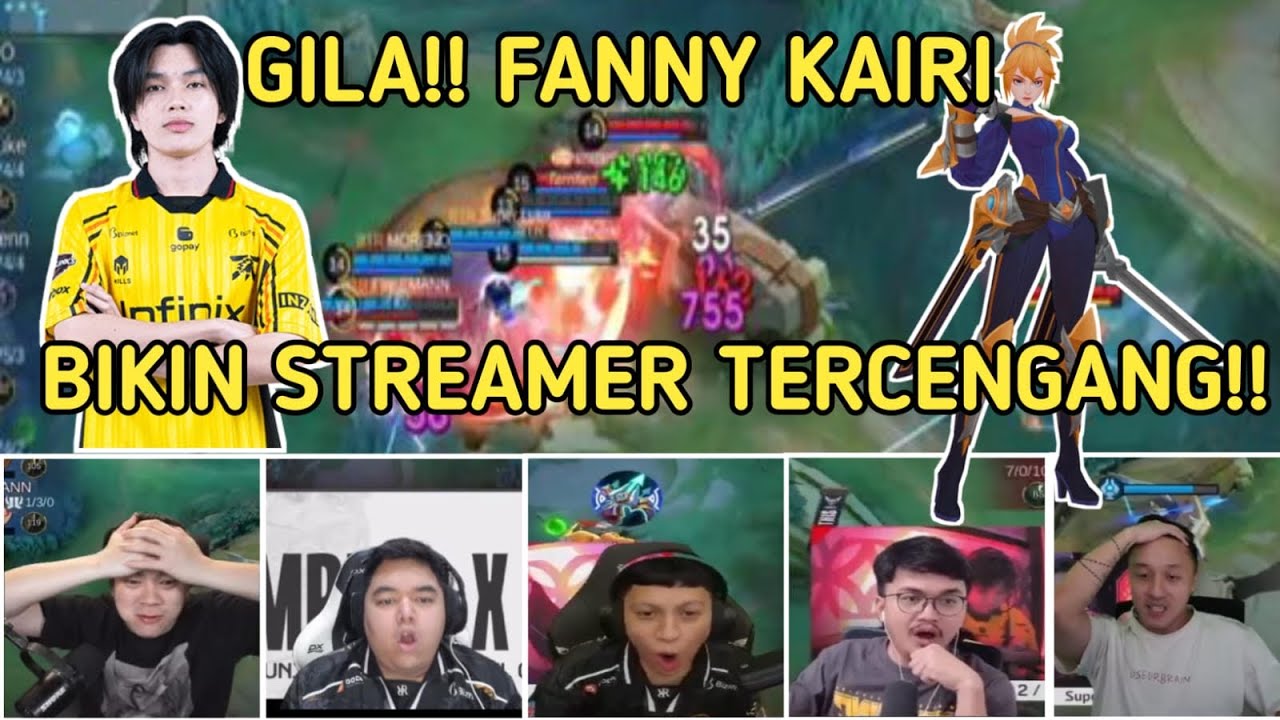 GILA !!! REAKSI STREAMER TERCENGANG LIAT FANNY KAIRI