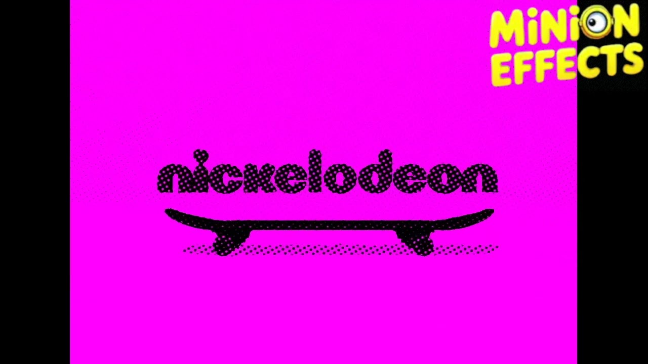 Nickelodeon Skateboard Jump Colourful Logo Ident Minion Effects