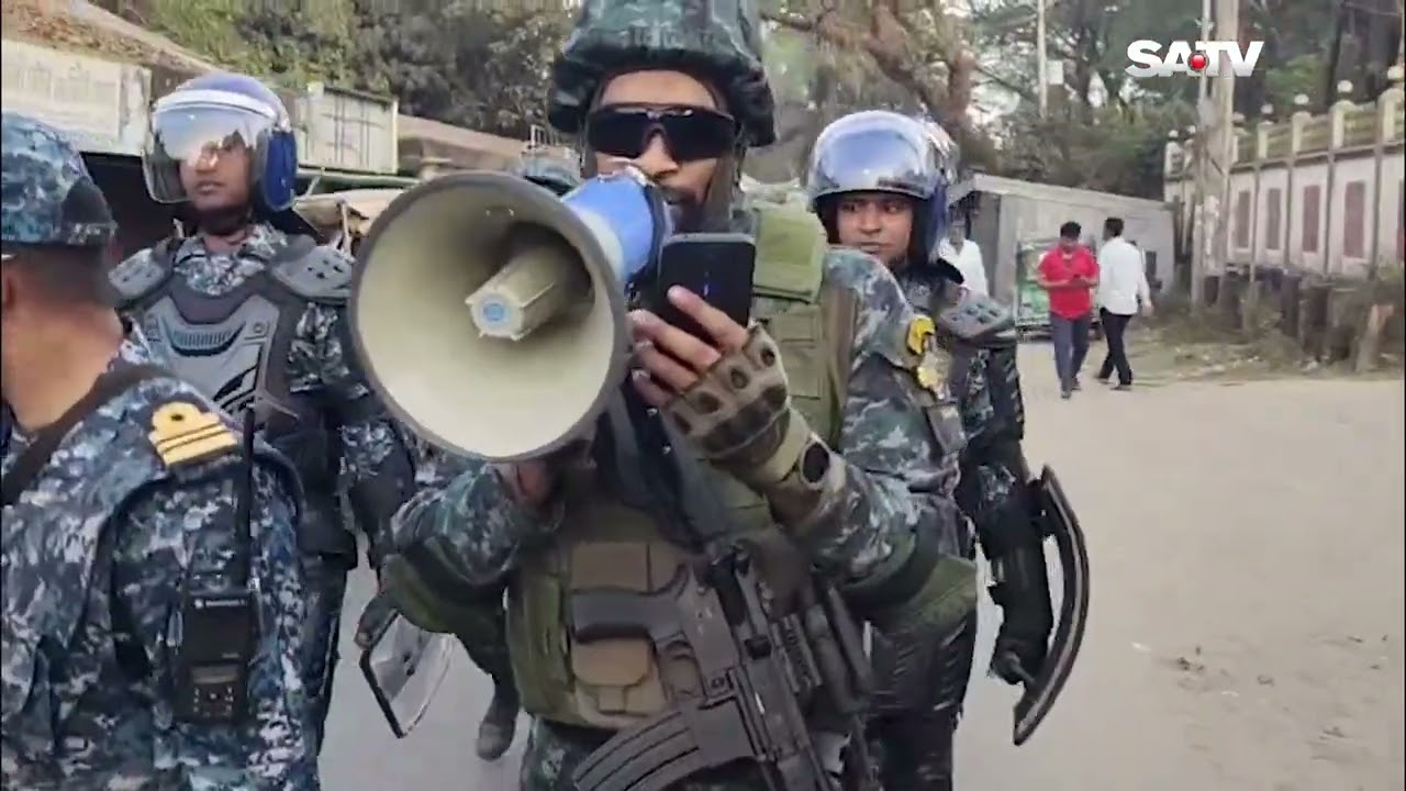 ভোট কেন্দ্রে সহিংসতা এবং ব্যালট বক্সে হাত দিলেই ছাড় দিবেনা নৌবাহিনী | SATV l Navy Warning