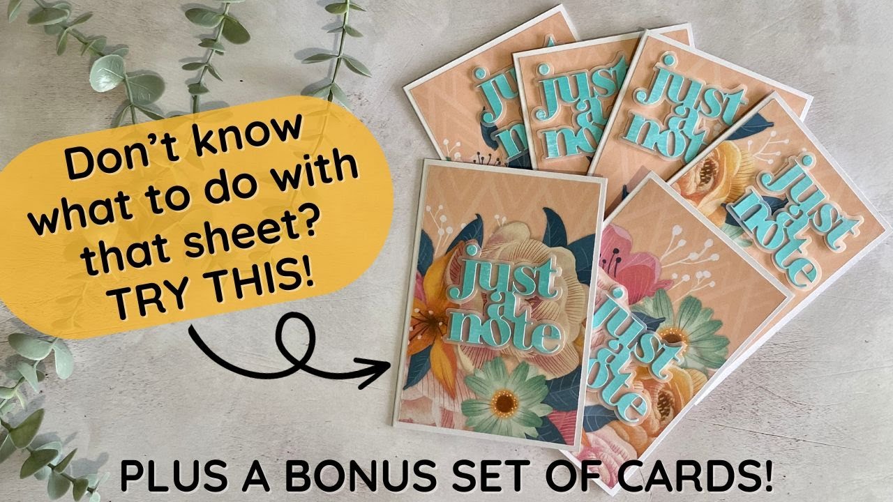 Got hard to use 12x12 pattern papers? Try cutting them CREATIVELY! // Paper Ink Stamp