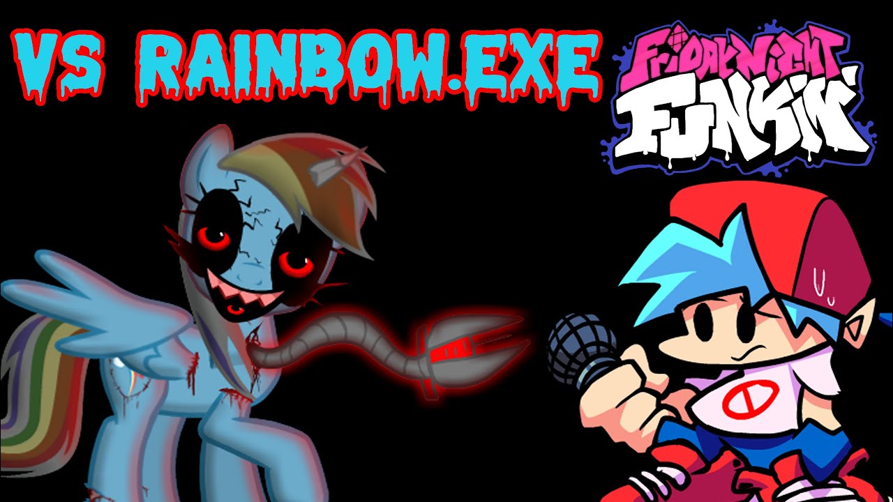 Friday Night Funkin' VS Rainbow.exe Full Week Mod [Hard] (MLP Creepypasta FNF Mod)