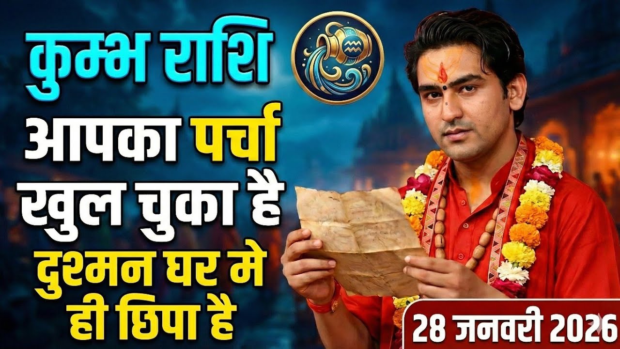 कुम्भ राशि 28 जनवरी 2026 | पर्चा खुल चुका है दुश्मन का | Kumbh Rashi 28 January 2026