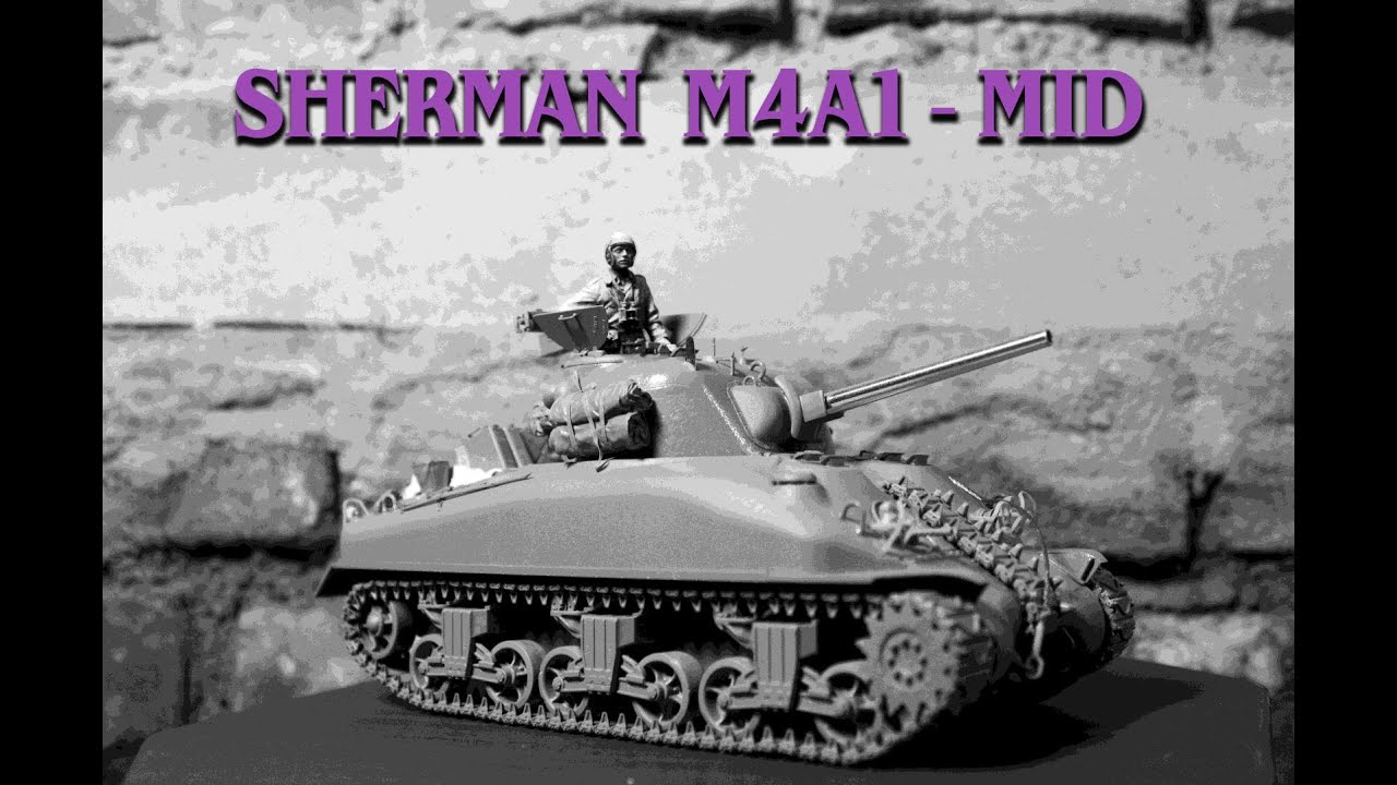 M4A1 SHERMAN TANK MID by Border Models - The complete assembly session
