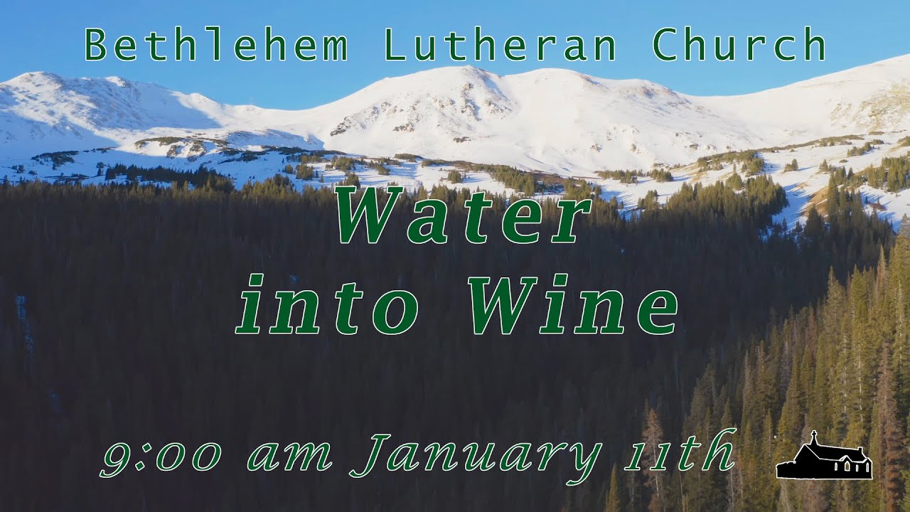 1/11: Water into Wine