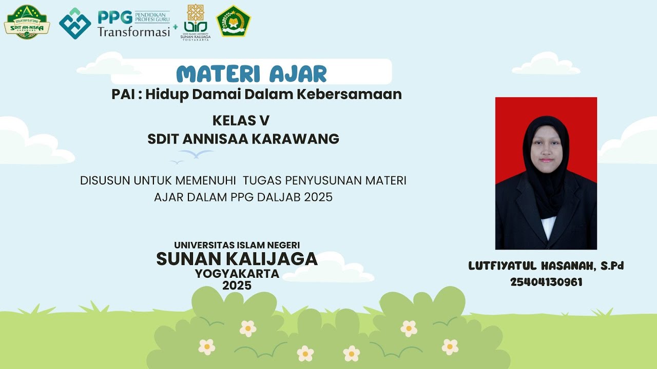 VIDIO UKIN PPG PAI DALJAB 2025 BATCH 4- DAMAI DALAM KEBERSAMAAN-LPTK UIN SUNAN KALIJAGA YOGJAKARTA