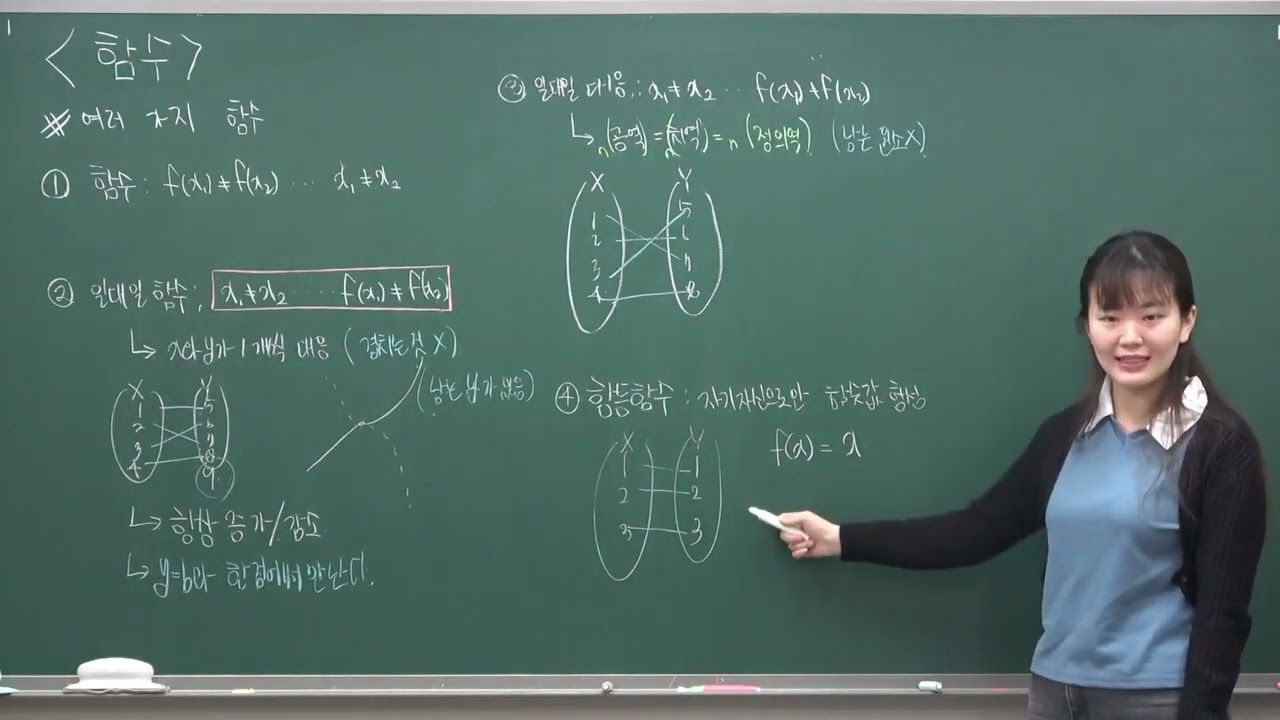 공통수학2  7. 함수 -  여러 가지 함수 개념정리