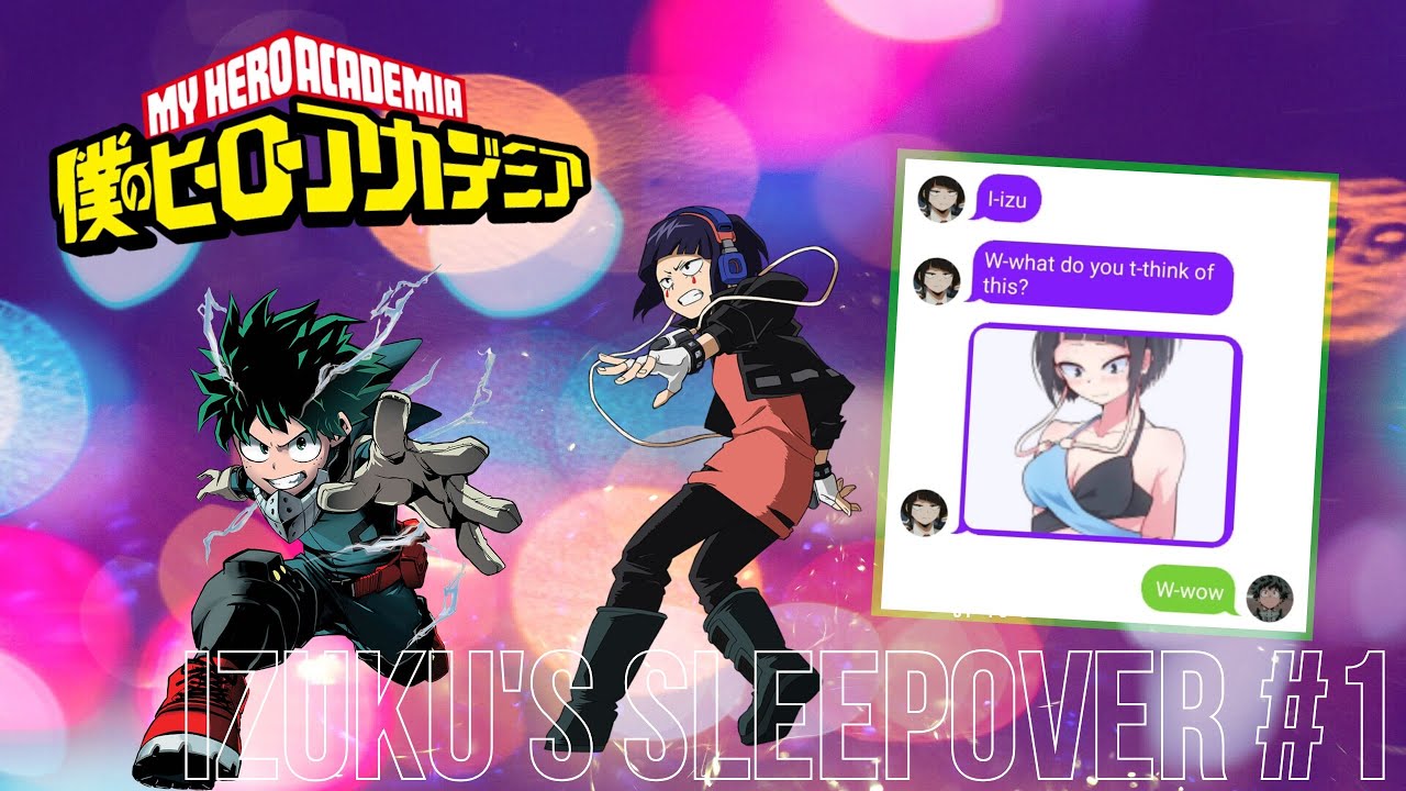 Izuku sleepover👀😂 || IzuJirou #1 || (Desc)