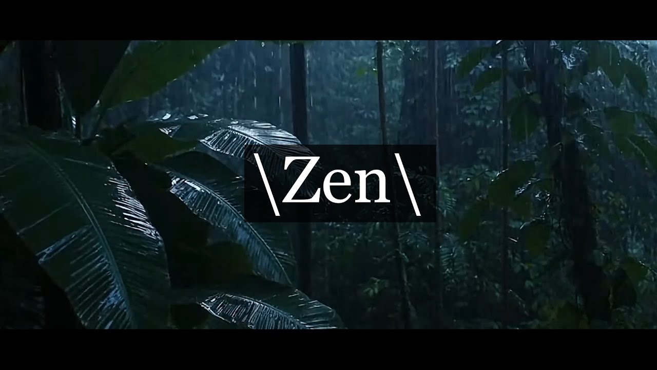 Moonlit Rainforest with Soft Rainfall on Plants for Sleep and Relaxation \8hrs\