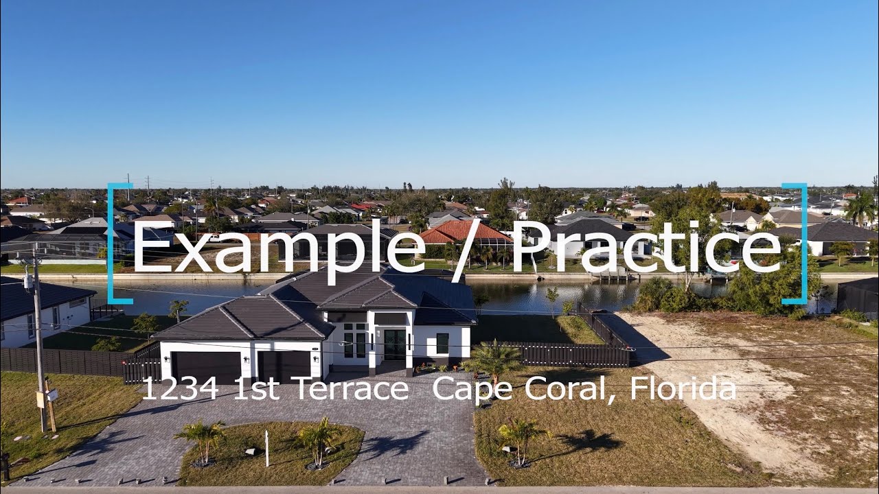 GCA Real Estate Practice Video 1 - Cape Coral, Florida