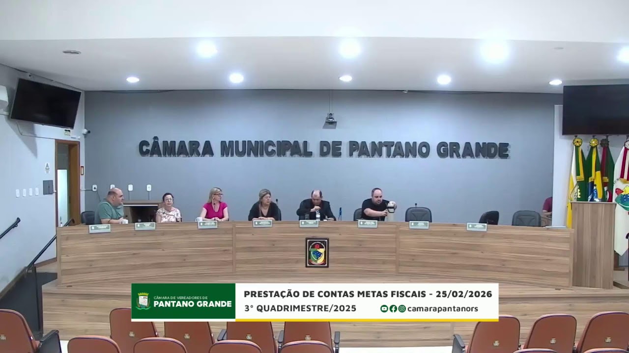 Audiência Pública Metas Fiscais 3° Quadrimestre de 2025